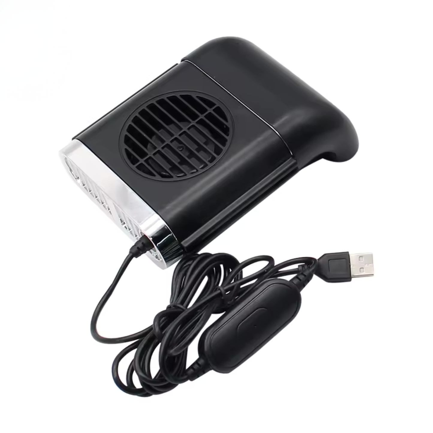 Ventilador para respaldo de asiento coche plegable y silencioso, con tres niveles de velocidad ajustables