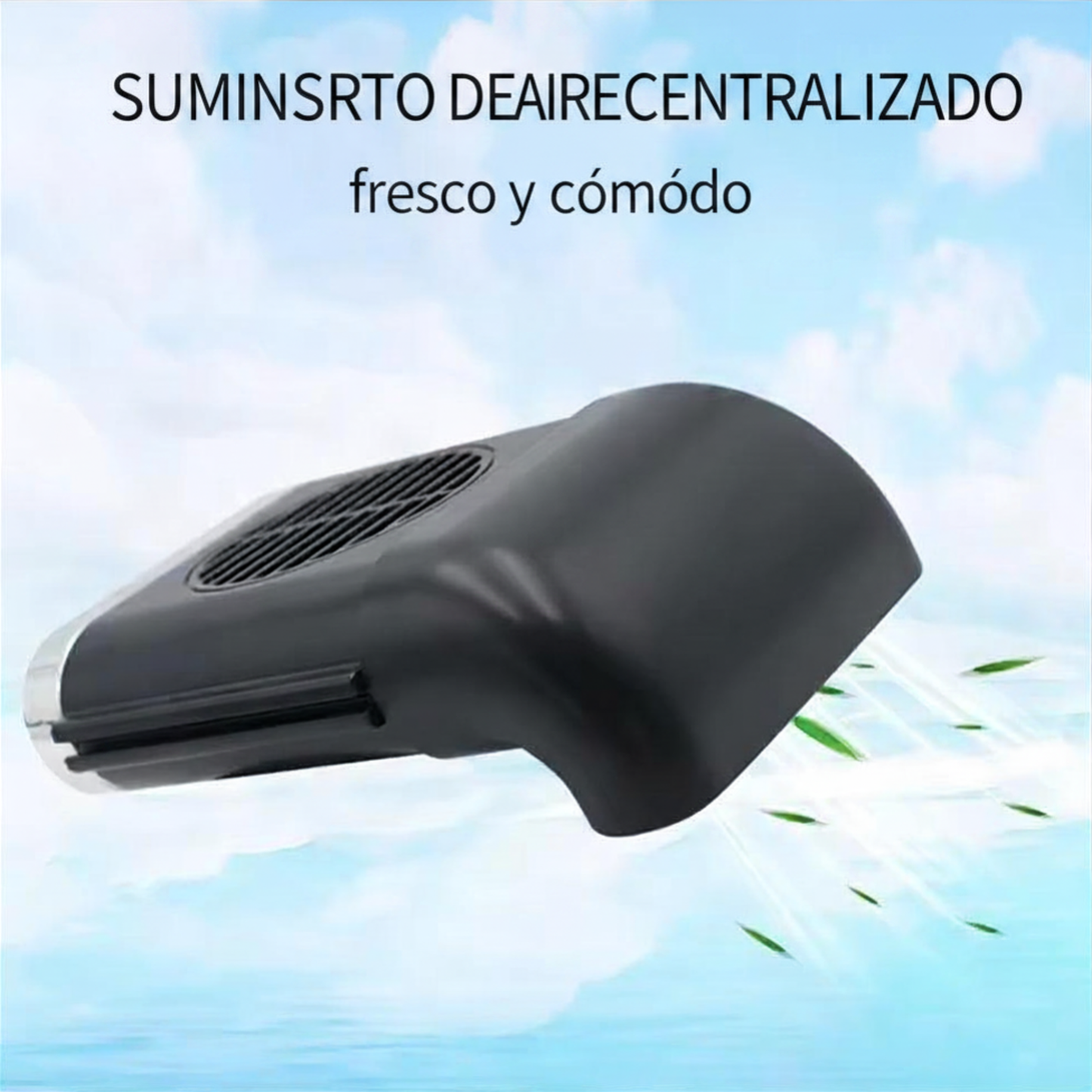 Ventilador para respaldo de asiento coche plegable y silencioso, con tres niveles de velocidad ajustables