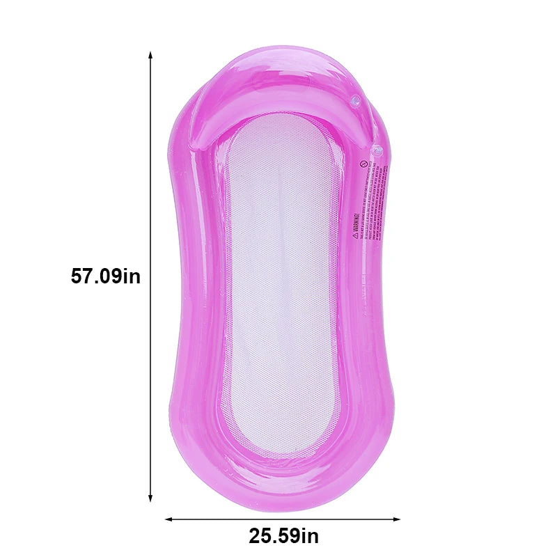 Colchoneta hinchable transparente