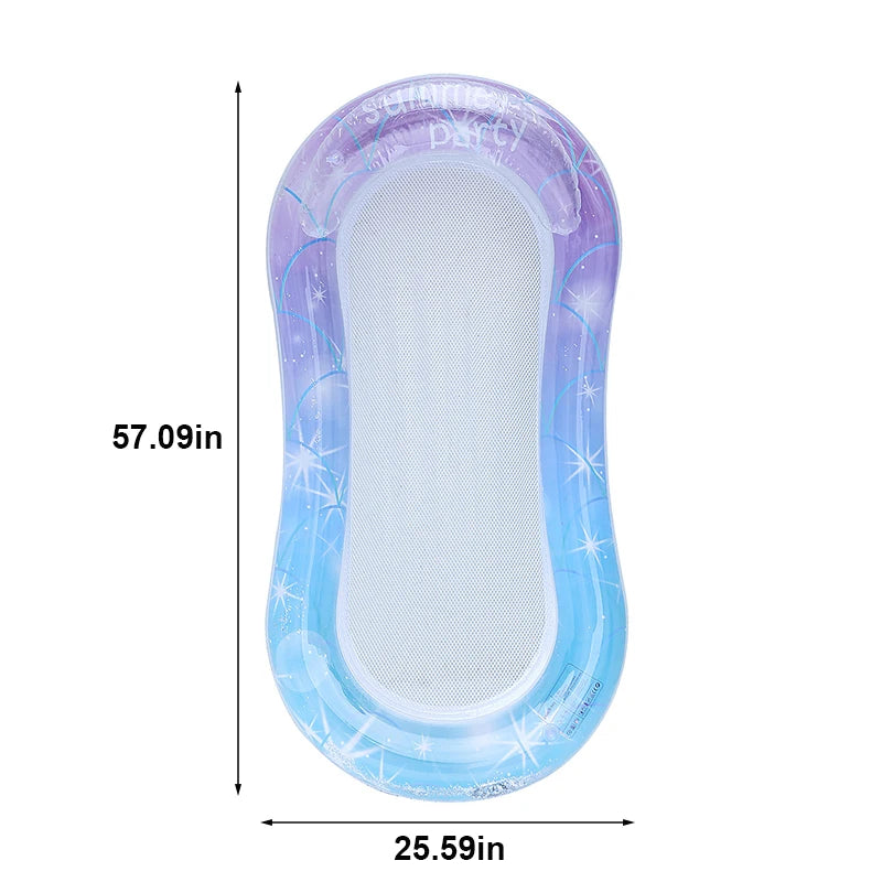 Colchoneta hinchable transparente